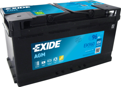 EXIDE Start-Stop AGM 12V 96Ah 850A 353x175x190