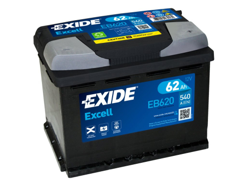 EXIDE Excell 12V 62Ah 540A 242x175x190