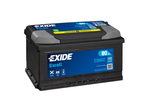 EXIDE Excell 12V 80Ah 700A 315x175x175