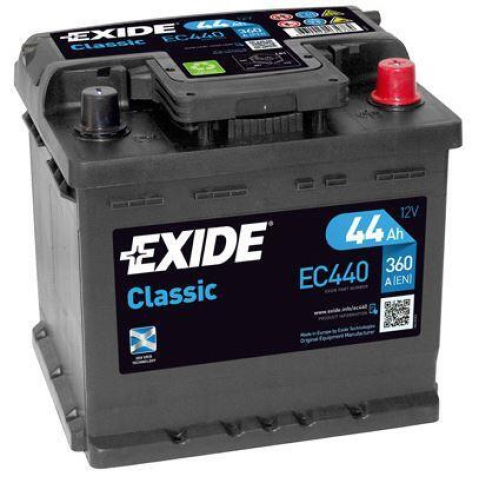 EXIDE Classic 12V 44Ah 360A 207x175x190