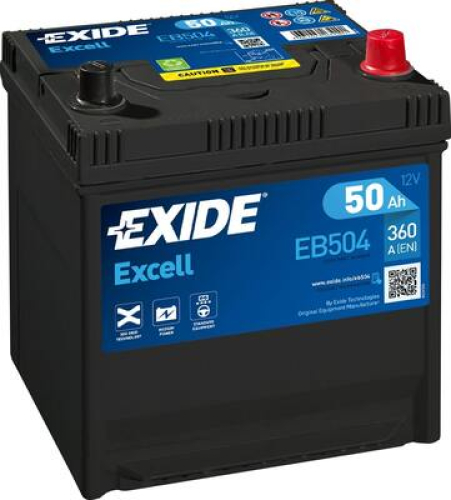 EXIDE Excell 12V 50Ah 360A 200x173x222