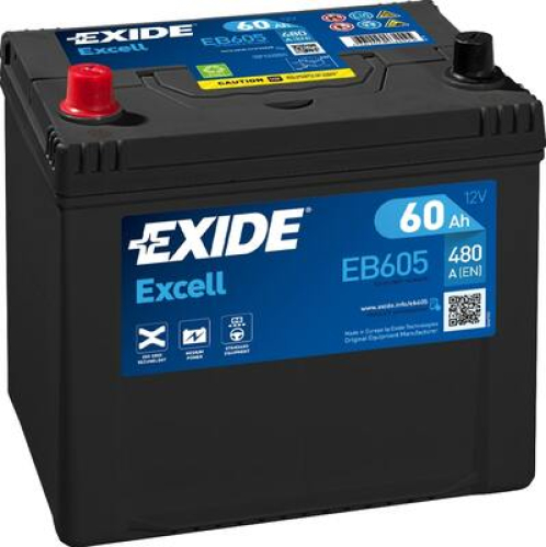 EXIDE Excell 12V 60Ah 390A 230x173x222 Levá