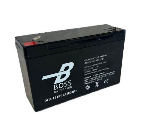 BOSS Deep Cycle GEL 6V 12Ah 151x50x94/100 F1 1200 cyklů