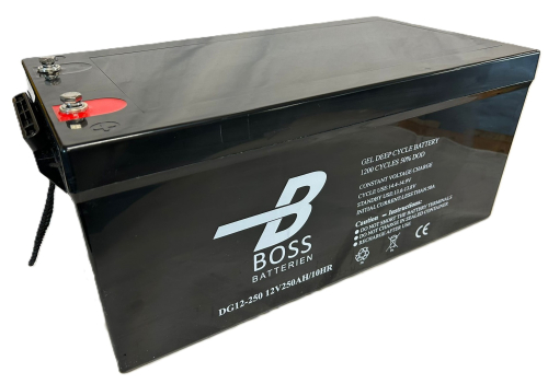 BOSS Deep Cycle GEL 12V 250Ah 520x268x220/225 M8 1200 cyklů