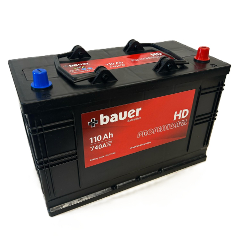 BAUER Professional HD 110Ah 12V 740A 344x171x213/235 IVECO