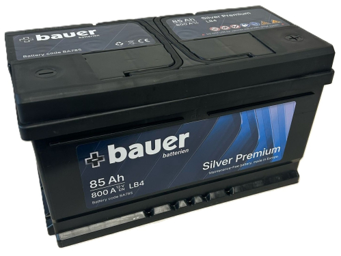 BAUER SILVER Premium 85Ah 12V 800A 315x175x175