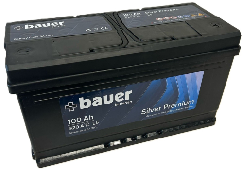 BAUER SILVER Premium 100Ah 12V 920A 352x175x190