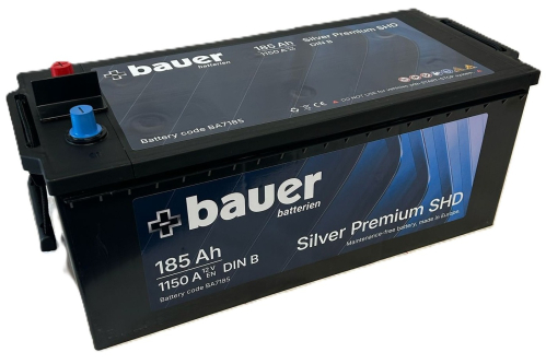 BAUER SILVER Premium SHD 185Ah 12V 1150A 513x223x195/223