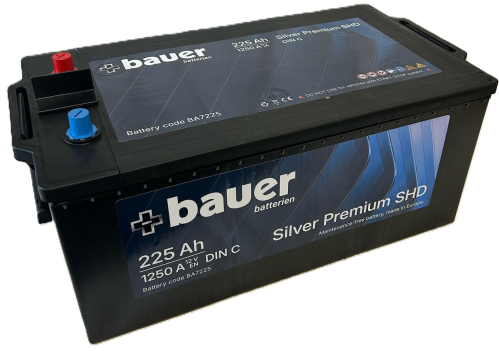 BAUER SILVER Premium SHD 225Ah 12V 1250A 517x274x215/240