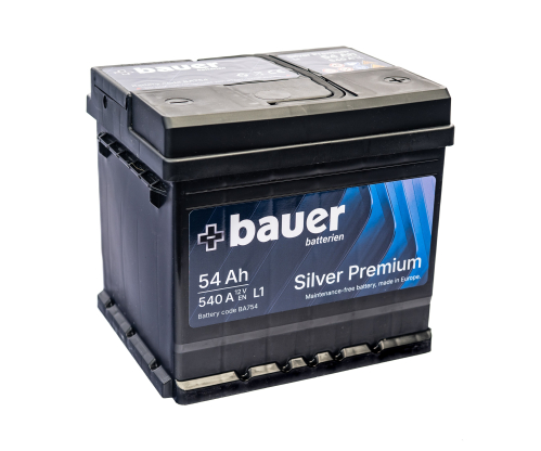 BAUER SILVER Premium 54Ah 12V 540A 210x175x190