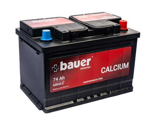 BAUER Calcium 74Ah 12V 680A 278x175x190