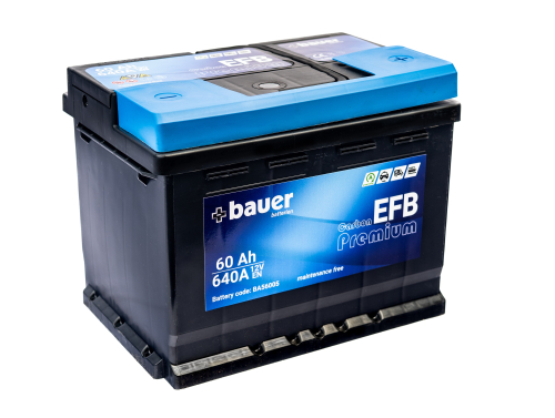 BAUER Carbon EFB 60Ah 12V 640A 242x175x190