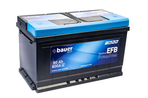 BAUER Carbon EFB 80Ah 12V 800A 314x175x190