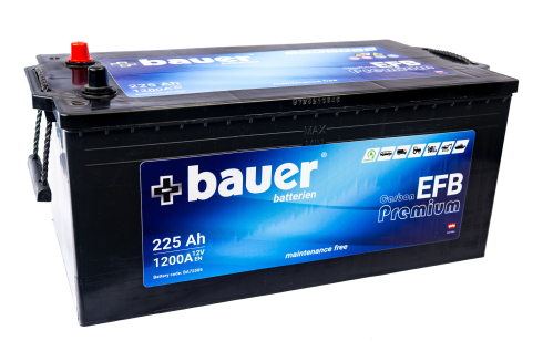 BAUER Carbon EFB 225Ah 12V 1200A 518x264x215/243