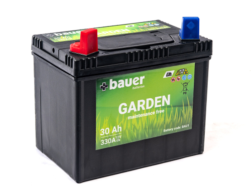 BAUER Garden U1 12V 30Ah 330A 196x128x184 Levá