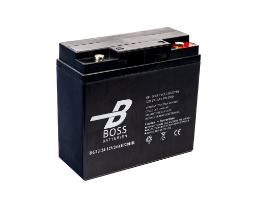 BOSS Deep Cycle GEL 12V 24Ah 181x77x167/167 L1 1200 cyklů