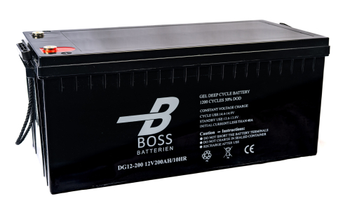 BOSS Deep Cycle GEL 12V 200Ah 522x240x219/224 M8 1200 cyklů