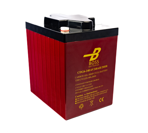 BOSS Deep Cycle CARBON GEL 6V 240 Ah 243x187x275/275 M8 3200 cyklů