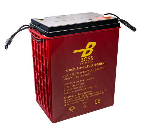 BOSS Deep Cycle CARBON GEL 6V 350 Ah 295x178x346/350 M8 3200 cyklů