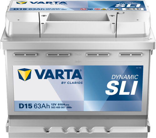 VARTA Dynamic SLI 63Ah 12V 610A 242x175x190