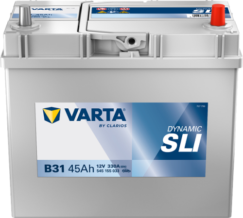VARTA Dynamic SLI Asia 45Ah 12V 330A 238x129x227 slabé jap. pol