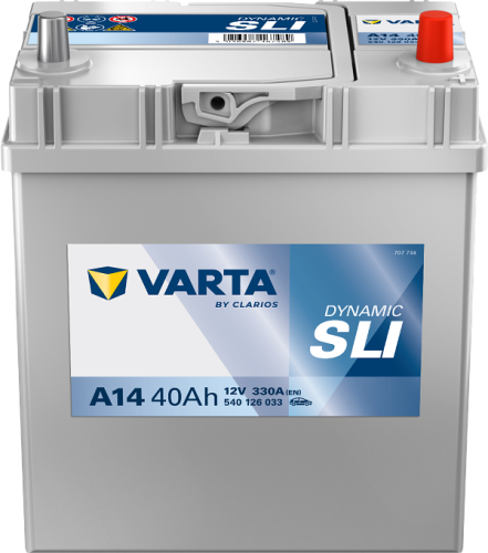VARTA Dynamic SLI Asia 40Ah 12V 330A 187x127x227 slabé jap.poly