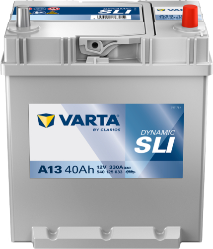 VARTA Dynamic Asia 40Ah 12V 330A 187x127x227 spod.uchyt slabé jap.poly