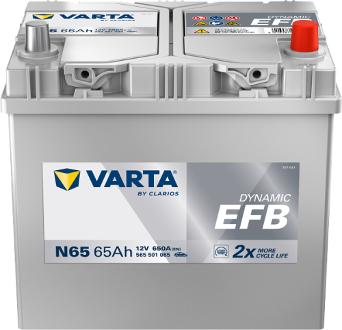 VARTA Dynamic EFB START-STOP 65Ah 12V 232x173x225 650A