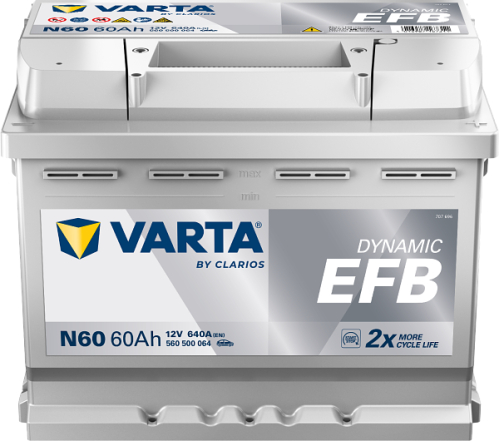 VARTA Dynamic EFB START-STOP 60Ah 12V 242x175x190 640A N60