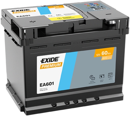 EXIDE Premium CARBON 12V 60Ah 600A 242x175x190 Levá