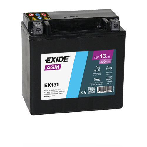 EXIDE přidavná pro Start-Stop AGM 12V 13Ah 200A 150x90x145 M04
