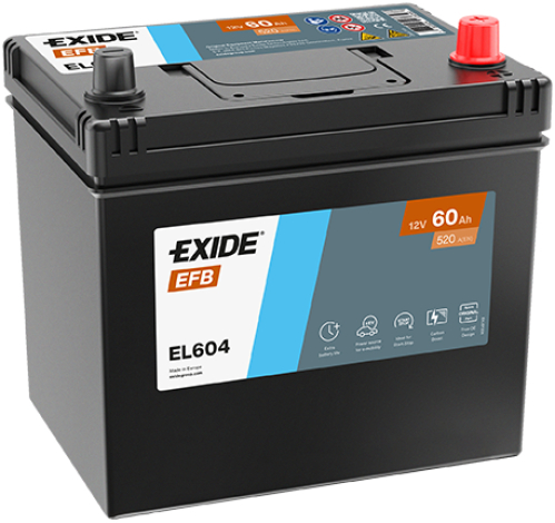 EXIDE Start-Stop EFB 12V 60Ah 520A 230x173x222