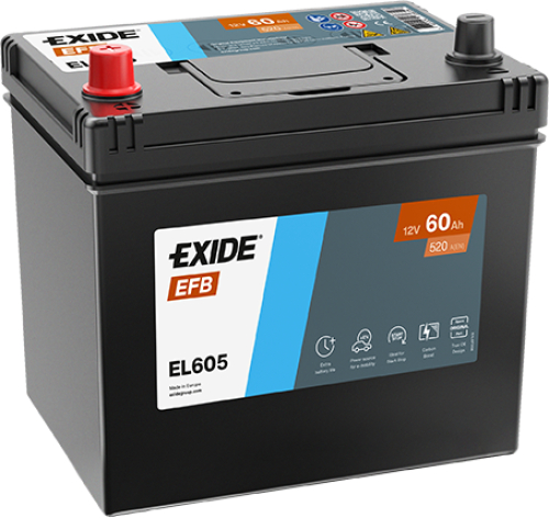 EXIDE Start-Stop EFB 12V 60Ah 520A 230x173x222 Levá