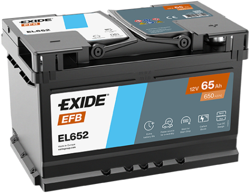 EXIDE Start-Stop EFB 12V 65Ah 650A 278x175x175