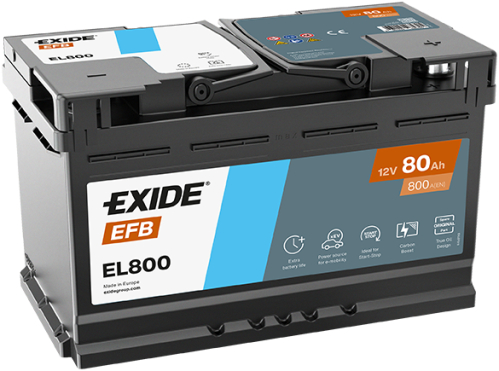 EXIDE Start-Stop EFB 12V 80Ah 800A 315x175x190