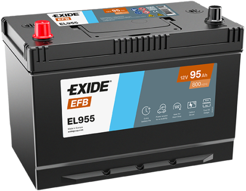 EXIDE Start-Stop EFB 12V 95Ah 800A 306x173x222 Levá