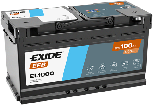 EXIDE Start-Stop EFB 12V 100Ah 900A 353x175x190