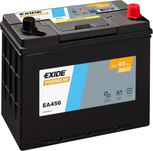 EXIDE Premium CARBON 12V 45Ah 390A 237x136x227 spodní úchyt