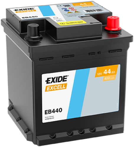 EXIDE Excell 12V 44Ah 400A 175x175x190