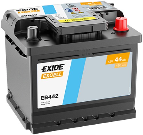 EXIDE Excell 12V 44Ah 420A 207x175x175