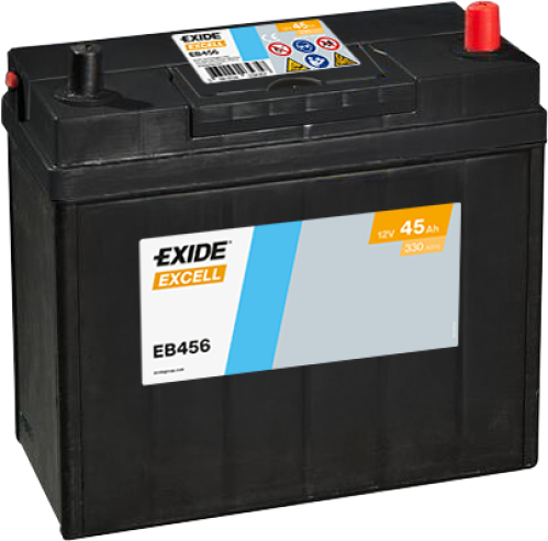 EXIDE Excell 12V 45Ah 300A 237x127x227 slabé jap.poly