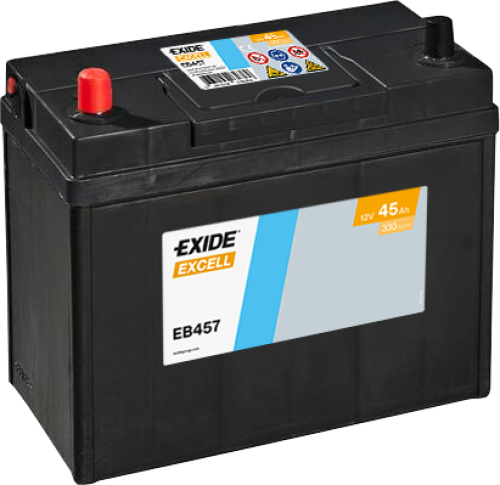 EXIDE Excell 12V 45Ah 300A 237x127x227 Levá slabé jap.poly