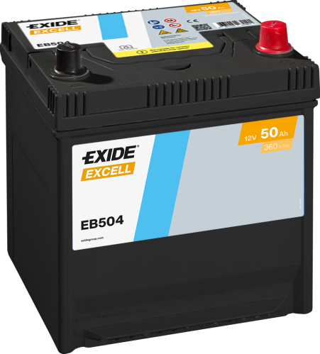 EXIDE Excell 12V 50Ah 360A 200x173x222
