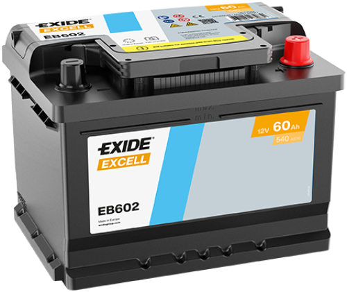 EXIDE Excell 12V 60Ah 540A 242x175x175