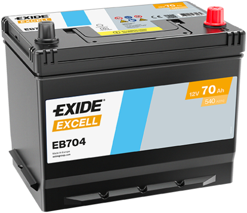 EXIDE Excell 12V 70Ah 540A 272x173x222