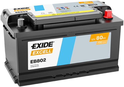 EXIDE Excell 12V 80Ah 700A 315x175x175