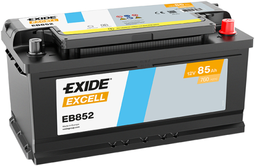 EXIDE Excell 12V 85Ah 760A 353x175x175