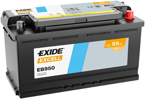 EXIDE Excell 12V 95Ah 800A 353x175x190