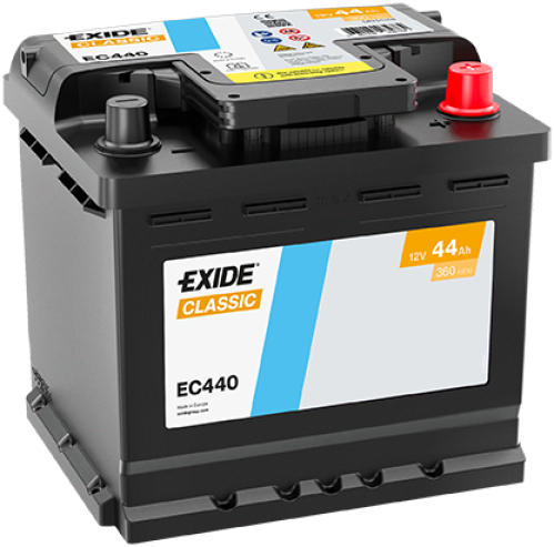 EXIDE Classic 12V 44Ah 360A 207x175x190