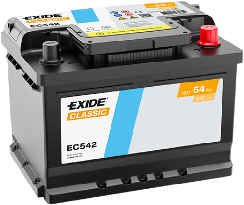 EXIDE Classic 12V 54Ah 500A 242x175x175
